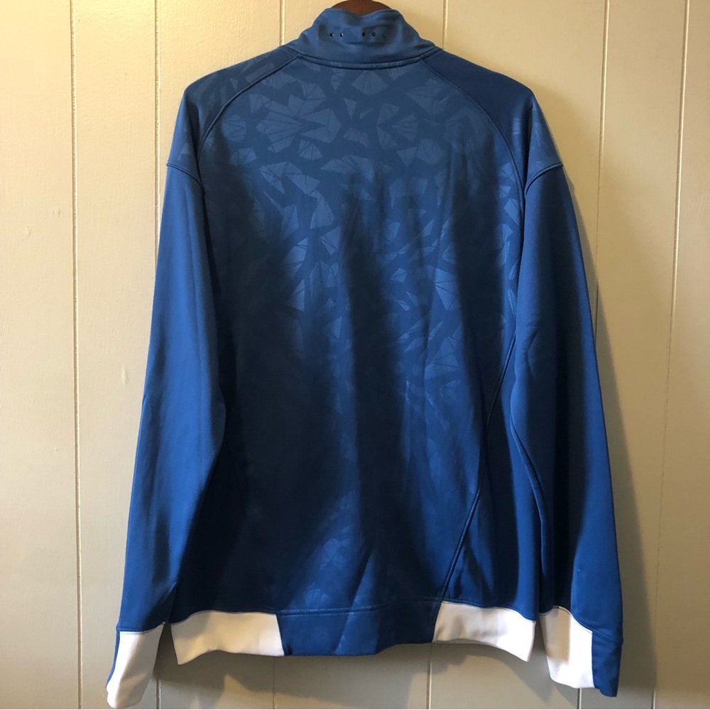 NIKE Air Jordan Dri-fit Men's Full Zip Game Jacket Blue Size Lg